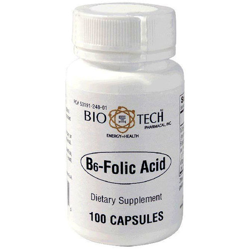 Comprar BioTech Pharmacal, Ácido Fólico B6 - 100 Cápsulas