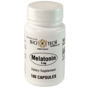 Comprar BioTech Pharmacal, Melatonina - 5 mg - 100 Cápsulas