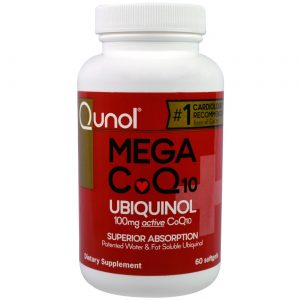 Comprar Qunol, Mega CoQ10 Ubiquinol 100 mg - 60 Cápsulas em Gel
