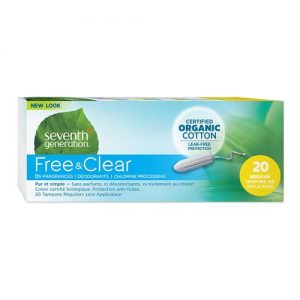 Comprar Seventh Generation, Absorventes de algodão orgânico sem aplicador - 20 unidades