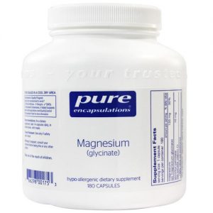 Comprar Pure Encapsulations, Glicinato de Magnésio 120 mg - 180 Cápsulas