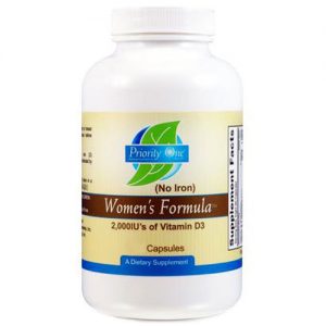 Comprar Priority One, Fórmula Feminina Livre de Ferro - 240 Cápsulas