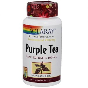 Comprar Solaray Purple Chá Folha Extract - 100 mg - 30 Cápsulas Vegetarianas