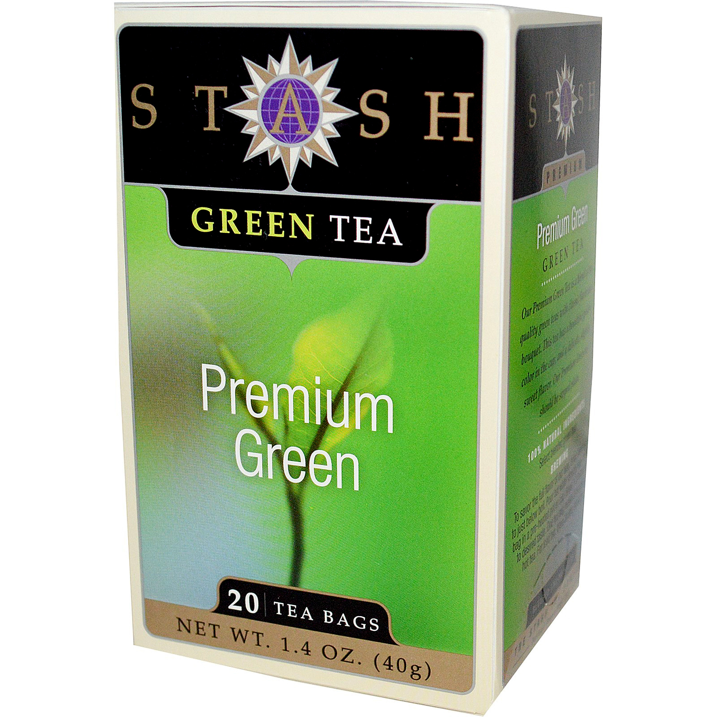 Comprar Stash Tea, Chá Verde Premium - 20 Saquinhos de Chá