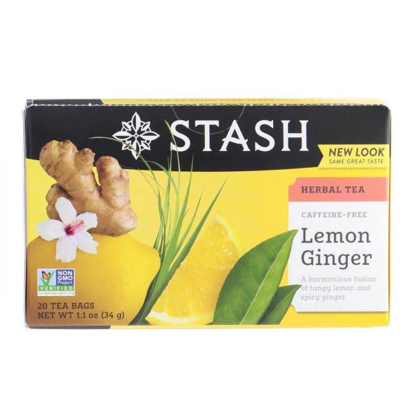 Comprar Stash Tea, Chá de gengibre limão - 20 Saquinhos de chá - Imagem 4