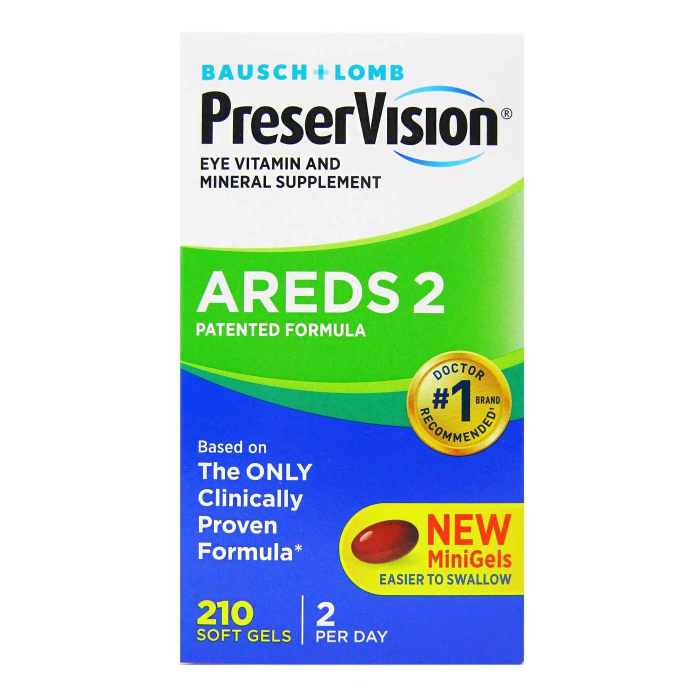 Comprar Bausch and Lomb, PreserVision Areds 2 - Vitaminas e Minerais para os olhos- 180 Cápsulas em Gel