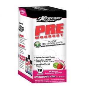 Comprar Bluebonnet Nutrition, Pré Treino Extreme Edge®, Sabor Kiwi e Morango - 20 Pacotes