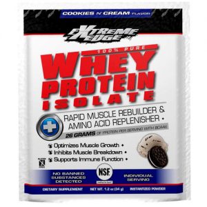 Comprar Bluebonnet Nutrition Extreme Edge 100% Pure Whey Proteína Isolate, Cookies & Creams - 7 pack