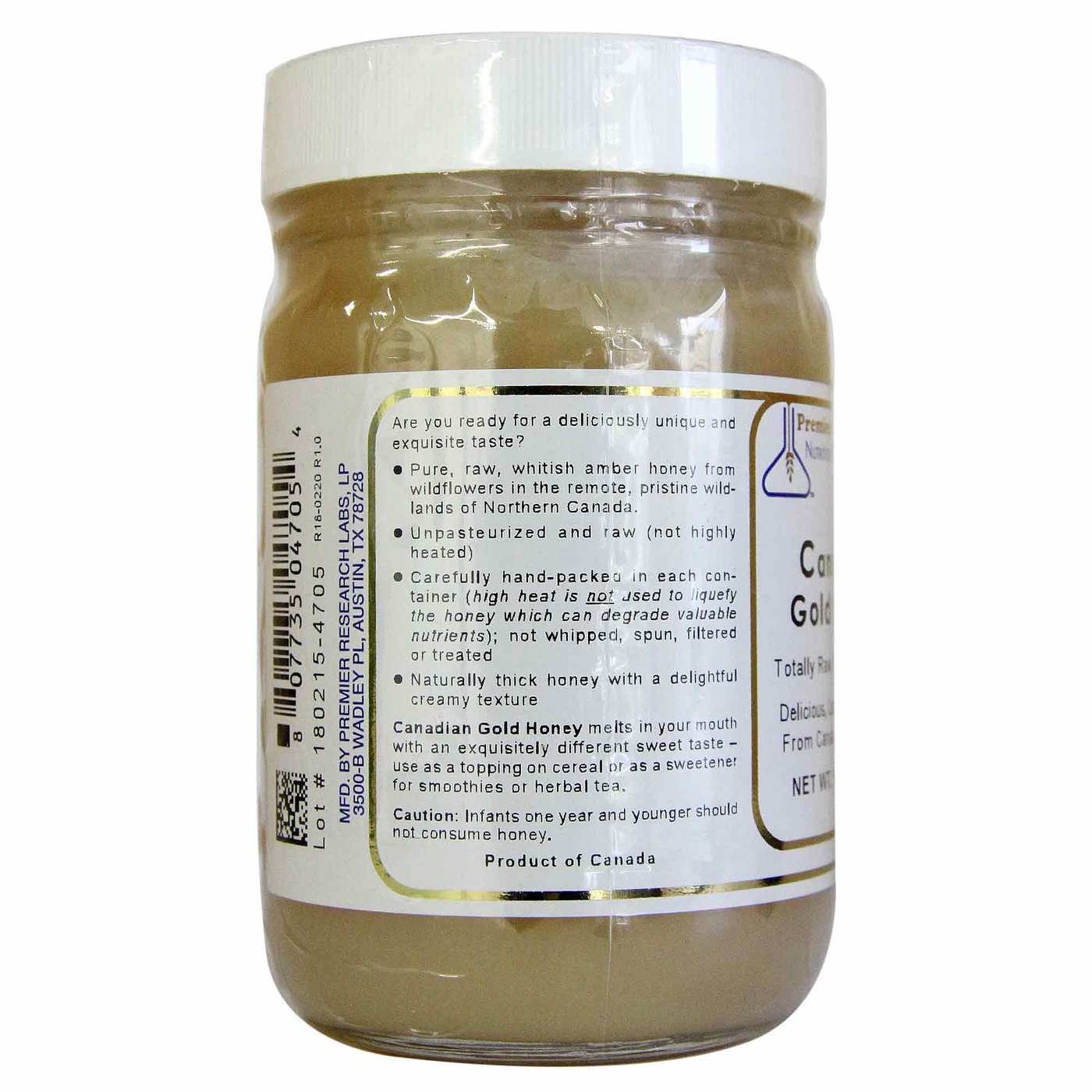 Comprar Premier Research Labs, Mel Gold Canadendse - 445 g (1 lb) - Imagem 2
