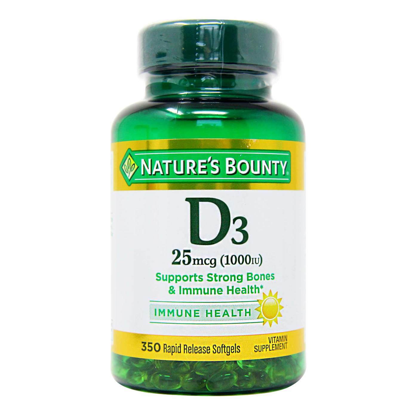 Comprar Nature's Bounty, Alta Potência Vitamina D3 - 1.000 UI - 350 Cápsulas em Gel