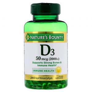 Comprar Nature's Bounty Vitamina D3 - 50 mcg (2.000 UI) - 240 Cápsulas