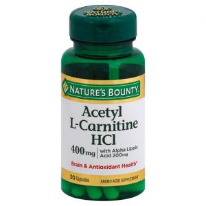 Comprar Nature's Bounty, Acetyl L-Carnitina HCL - 400 mg - 30 Cápsulas