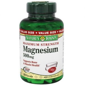 Comprar Nature's Bounty, Magnésio 500 mg - 200 Tabletes