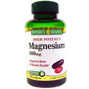 Comprar Nature's Bounty, Magnésio 400 mg - 75 Cápsulas em Gel