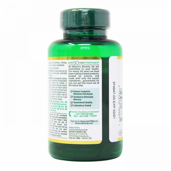 Comprar Nature's Bounty Odor-Less Óleo de Peixe - 1, 200 mg - 60 Coated Cápsulas em Gel - Imagem 4
