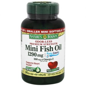 Comprar Nature's Bounty Odor-Less Premium Strength Mini Óleo de Peixe - 1,290 mg - 90 Coated Cápsulas em Gel