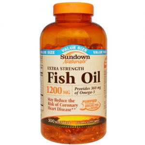 Comprar Óleo de peixe Extra Strength 1,200 mg - 300 Cápsulas em Gel - Sundown Naturals