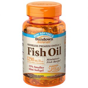 Comprar Óleo de peixe ômega-3 - 1,290 mg - 72 Mini-Cápsulas em Gel - Sundown Naturals