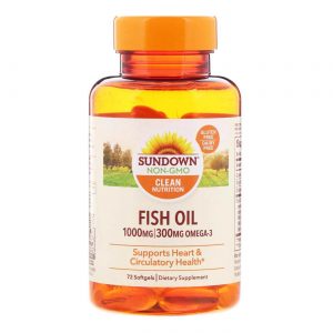 Comprar Óleo de peixe 1,000 mg - 72 Cápsulas em Gel, Sundown Naturals