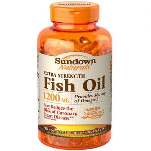 Comprar Óleo de peixe Extra Strength 1,200 mg - 90 Cápsula em gel - Sundown Naturals