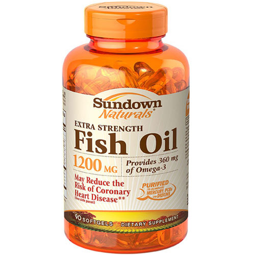 Comprar Óleo de peixe Extra Strength 1,200 mg - 90 Cápsula em gel - Sundown Naturals