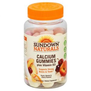 Comprar Sundown Naturals, Cálcio 400 mg, Pêssego - 50 Gomas