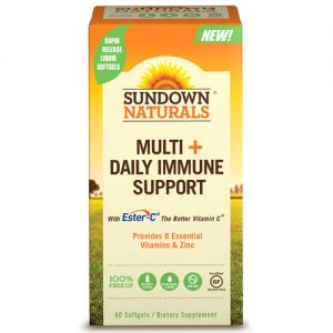 Comprar Sundown Naturals, Multi+Daily Suporte Imunológico - 60 Cápsulas em Gel