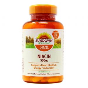 Comprar Sundown Naturals, Niacina - 500 mg - 200 Cápsulas
