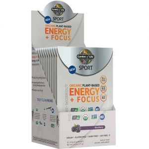 Comprar Garden of Life SPORT Orgânico Pré-Treino Energia mais Focus, Amora - 12 pack