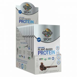 Comprar Garden of Life SPORT, Proteína à Base de Plantas Orgânicas - Sabor de Chocolate - 12 pacotes