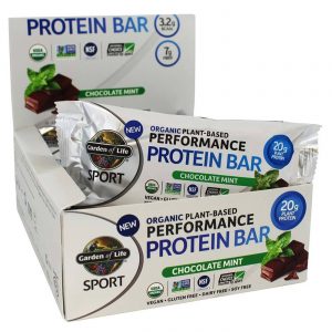 Comprar Garden of Life, Barra de Proteínas SPORT Desempenho Orgânico - Chocolate e Menta - 12 pacotes