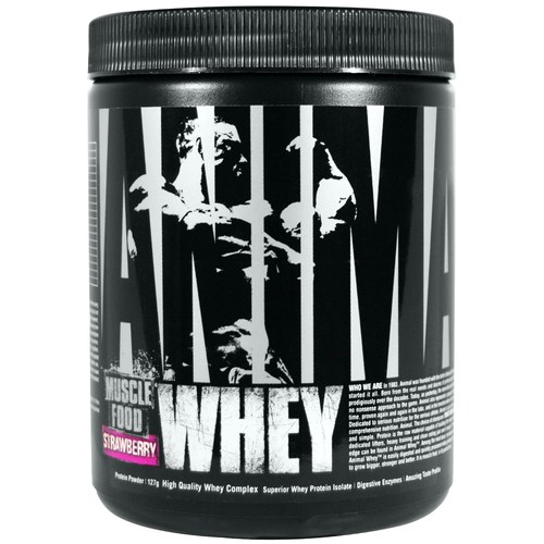Comprar Universal Nutrition Animal Muscle Food Whey, morango - 127 g Trial Size
