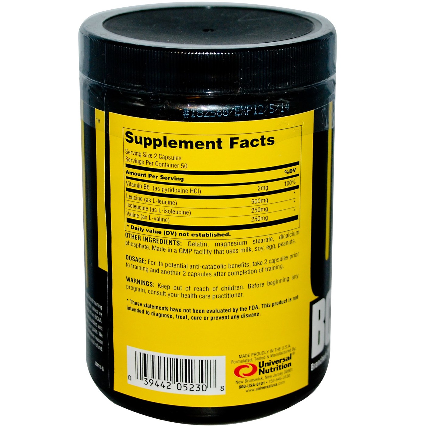 Comprar Universal Nutrition, BCAA Pro - 100 Cápsulas - Imagem 2
