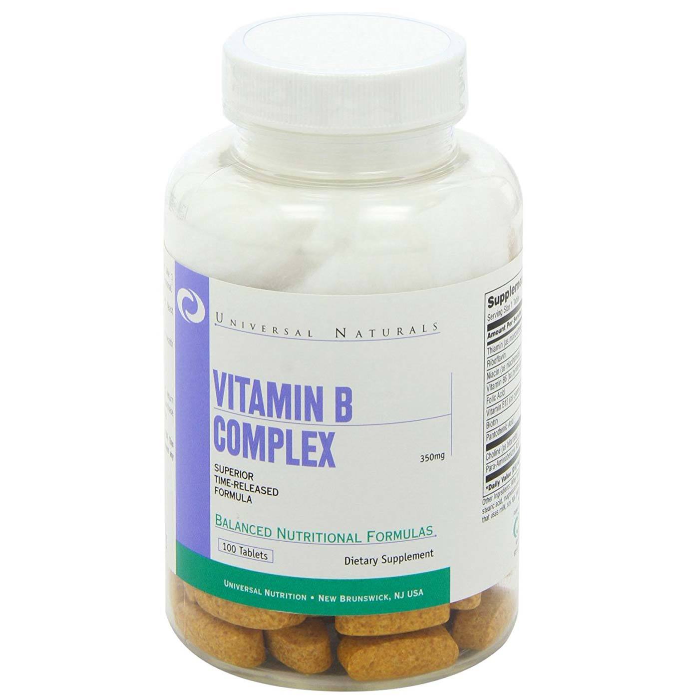 Comprar Universal Nutrition Vitamina B Complexo - 100 Tabletes