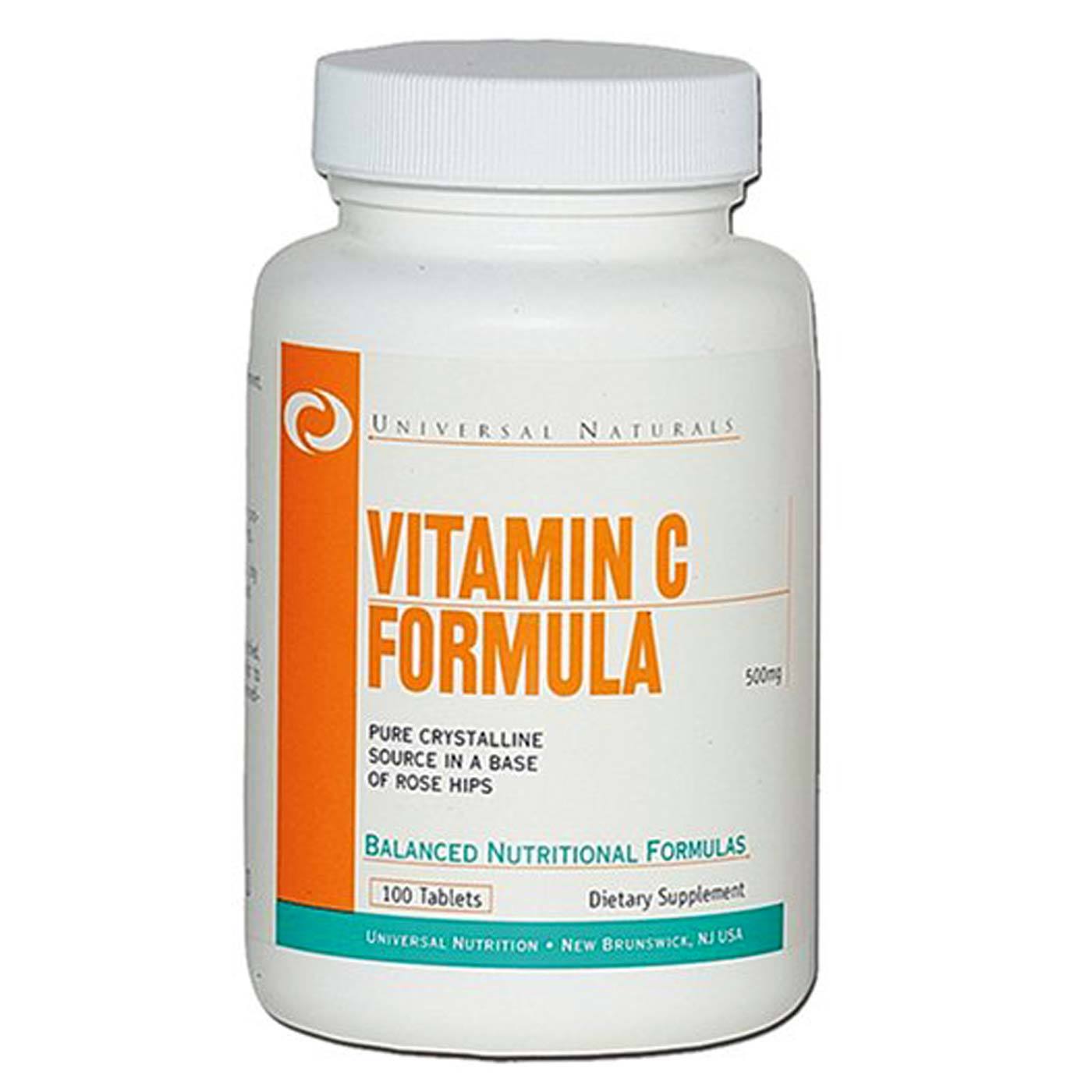 Comprar Universal Nutrition Vitamina C Formula - 500 mg - 100 Tabletes
