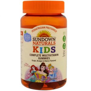 Comprar Sundown Naturals, Multivitamínico Completo para Crianças, Princesa da Disney - Uva, Laranja e Cereja - 60 Gomas