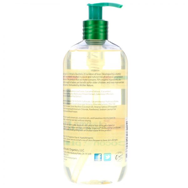 Comprar Nature's Baby Organics, Shampoo e Sabonete Líquido, Coco Abacaxi, 16 oz (473,2 ml) - Imagem 4