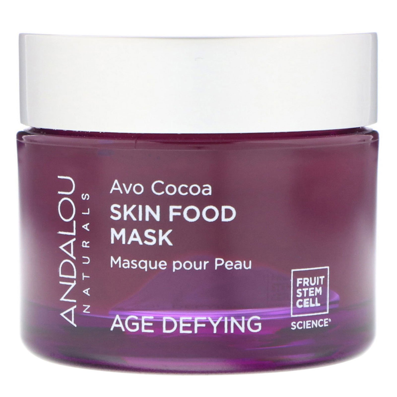 Comprar Andalou Naturals, Máscara para pele, Cacau, Rejuvenescedora, 1.7 fl oz (50 g) - Imagem 3