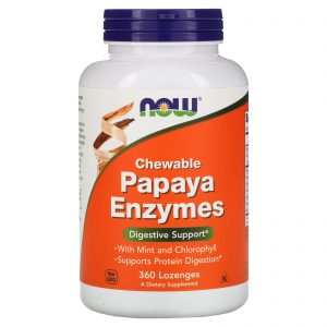 Comprar Now Foods, Enzimas de Mamão Mastigável, 360 Pastilhas