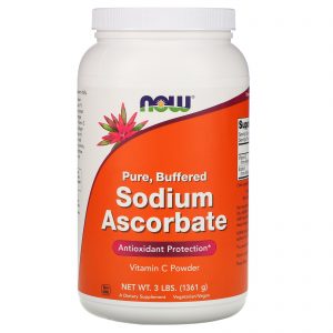 Comprar Now Foods, Ascorbato de Sódio em Pó, 1361 g (3 lbs)