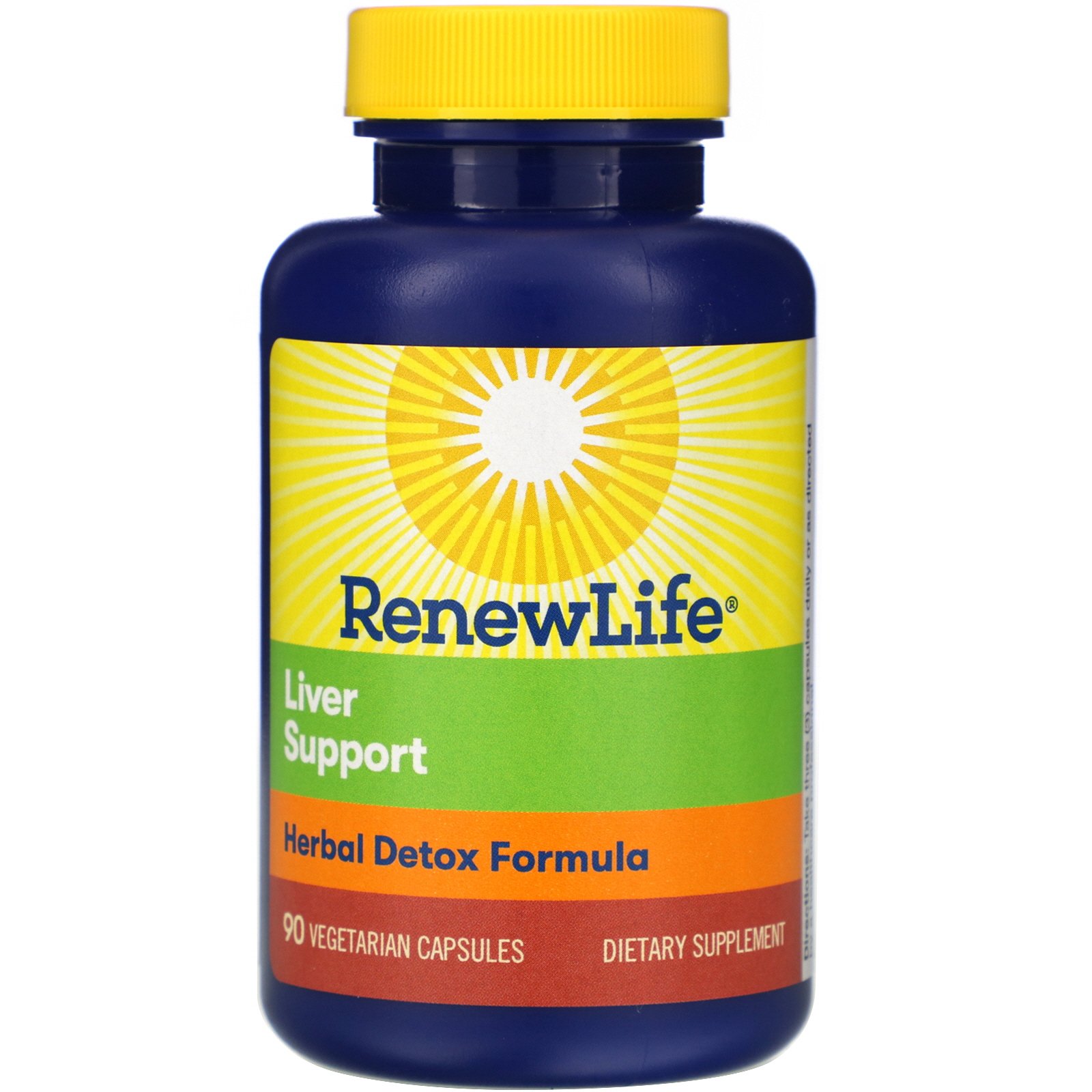 Comprar Renew Life, Liver Support, Herbal Detox Formula, 90 Vegetarian Capsules - Imagem 3