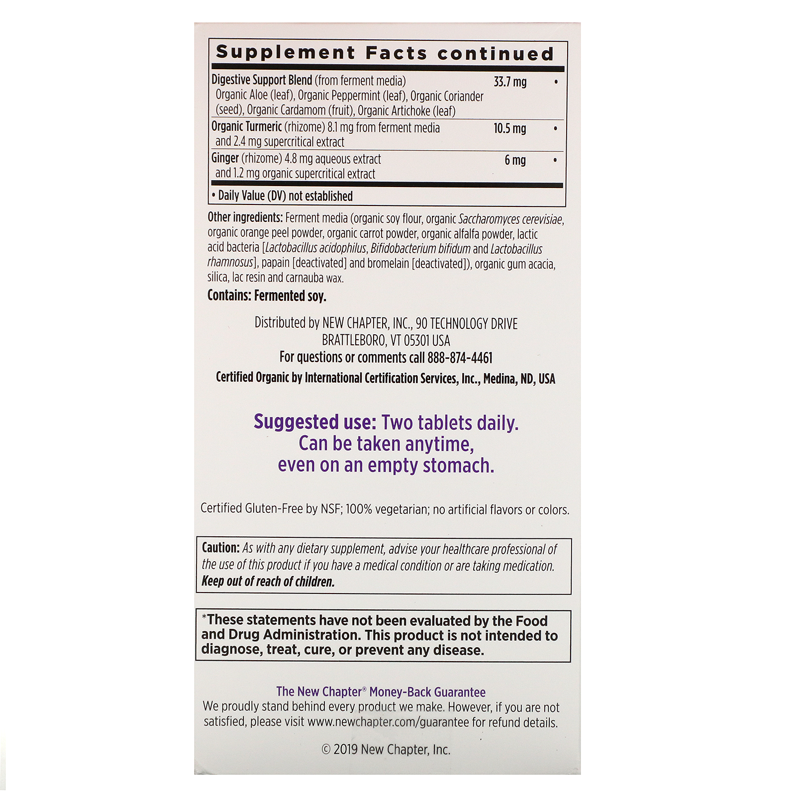 Comprar New Chapter, Men's Advanced Multi, 120 Vegetarian Tablets - Imagem 3