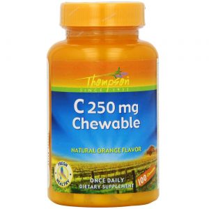 Comprar Thompson C 250 mg comprimidos mastigáveis ​​Laranja 100 Chewables