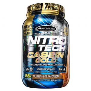 Comprar MuscleTech Nitro Tech Casein Gold, Chocolate Supremo 2.53 lbs/ 1.15 Kg
