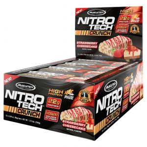 Comprar MuscleTech Nitro-Tech Crunch Strawberry Cheesecake - 12 pack