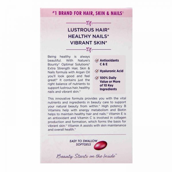 Comprar Nature's Bounty, Força Extra Cabelo, Pele e Unhas - 250 Cápsulas Líquidas de Liberação Rápida - Imagem 4