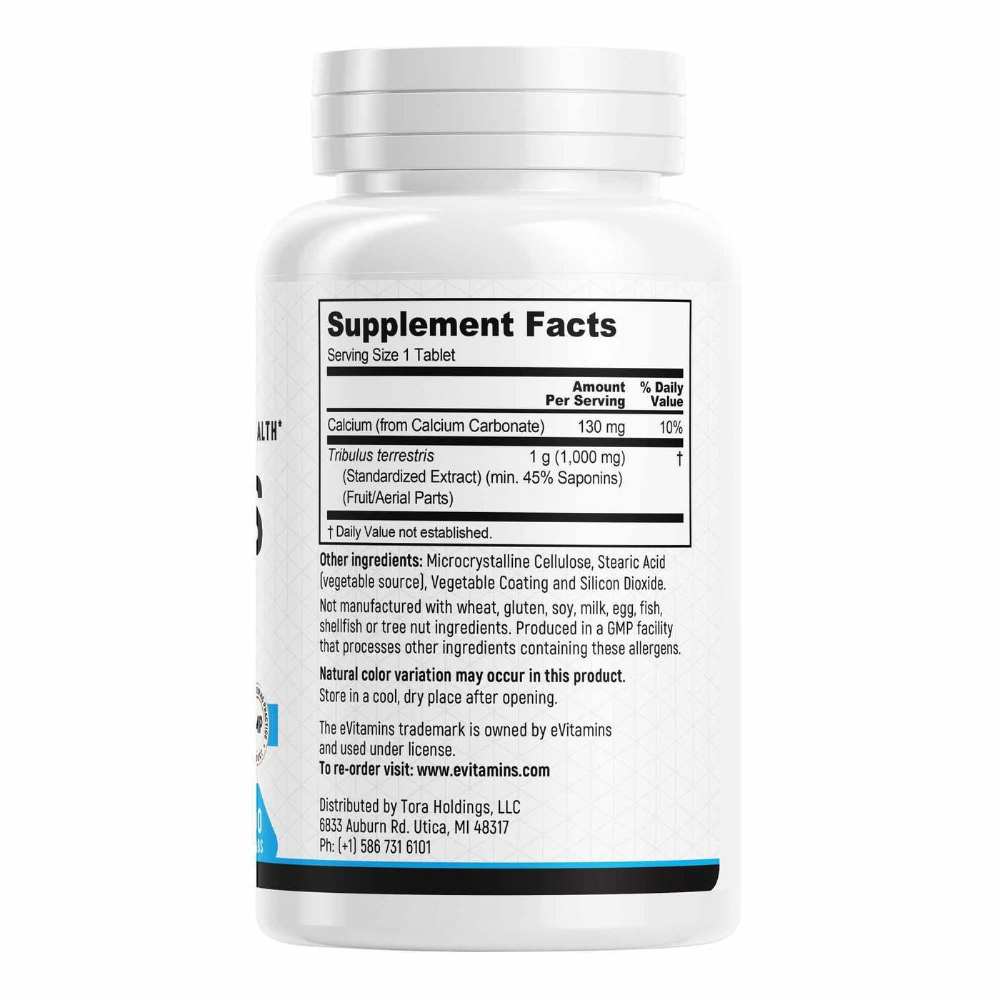 Comprar eVitamins Tribulus - 90 Tabletes - Imagem 3
