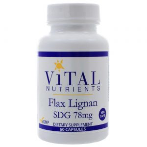 Comprar Vital Nutrients, Lignanas de Linho - 60 Cápsulas