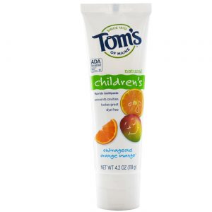 Comprar Tom's of Maine, Creme Dental Infantil com Flúor, Laranja-Manga - 119 g