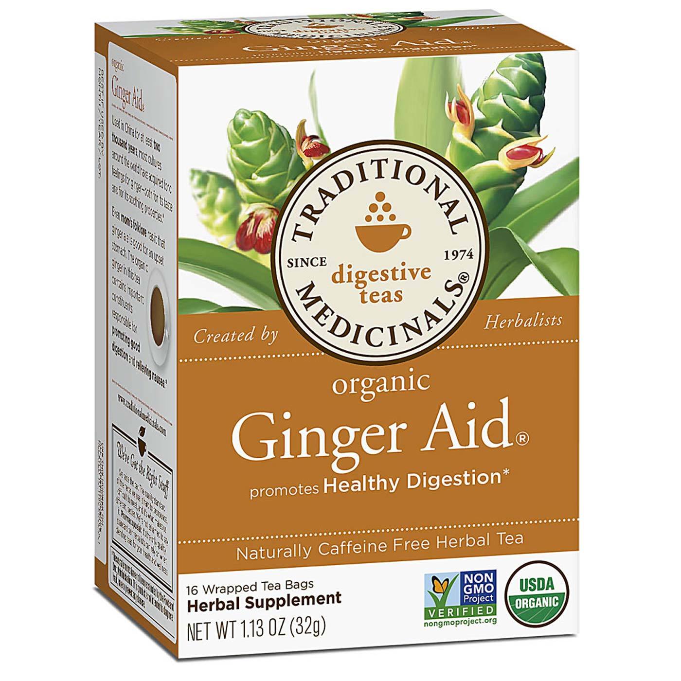 Comprar Traditional Medicinals, Chá Digestivo Ginger Aid® - 16 Saquinhos de Chá